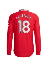 Manchester United Casemiro #18 Fotballdrakt Hjemme Klær 2022-23 Lange ermer